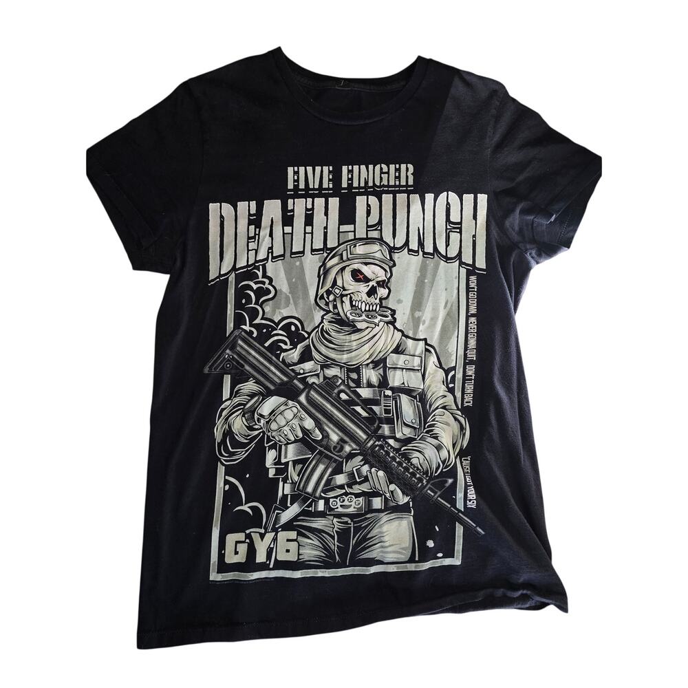 Bay Island Sportswear Five Finger Death Punch Got Your 6 Band Tee Size S
